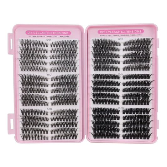 1 Box 16mm False Lash Extensions, 30D-100D