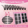 1 Box 16mm False Lash Extensions, 30D-100D