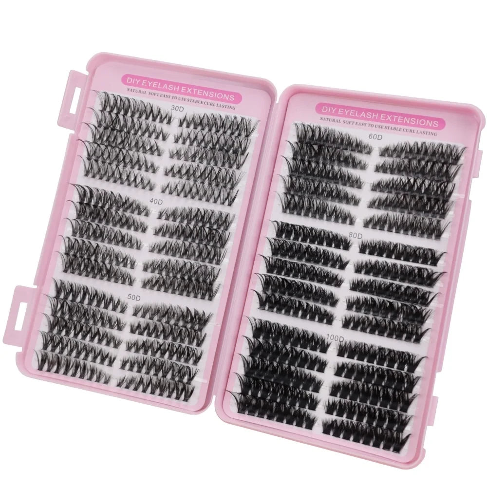 1 Box 16mm False Lash Extensions, 30D-100D