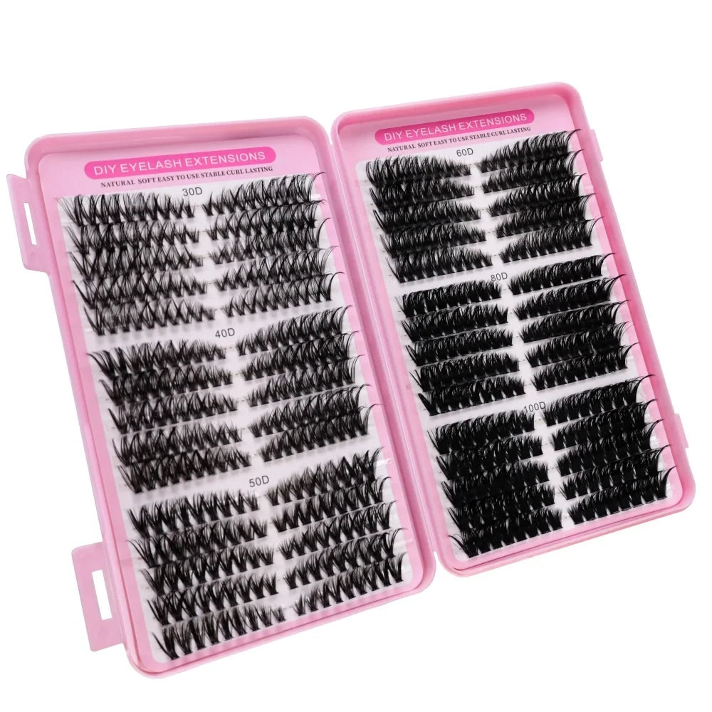 1 Box 16mm False Lash Extensions, 30D-100D