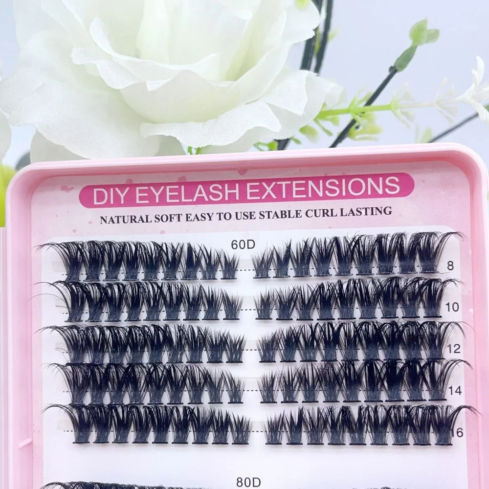 1 Box 16mm False Lash Extensions, 30D-100D
