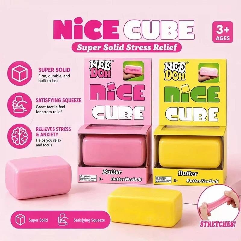 Nee Doh Nice Cube Butter Squishy Stress Relief Toy