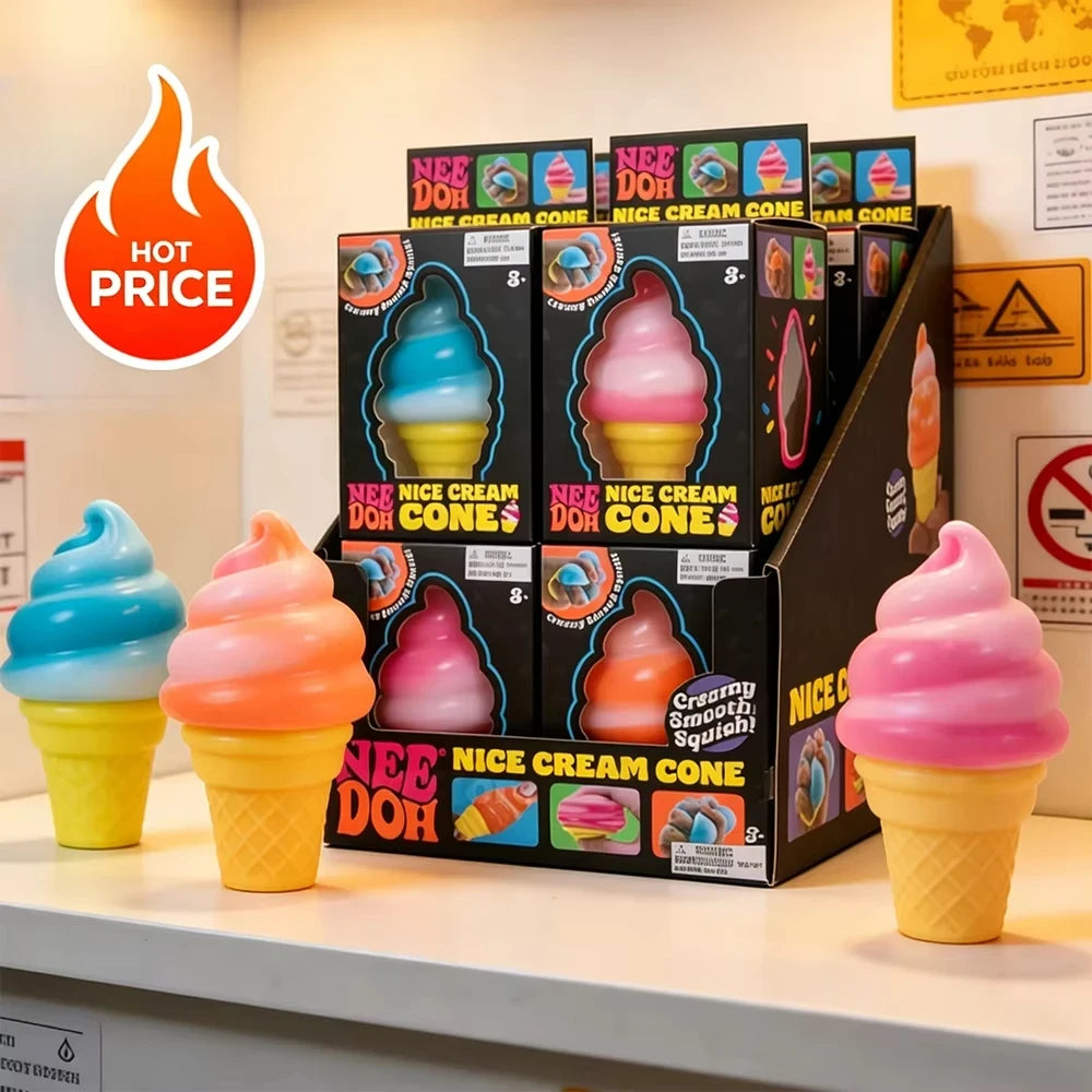 NeeDoh Ice Cream Nice Cream Cones Squishy Sensory Toy
