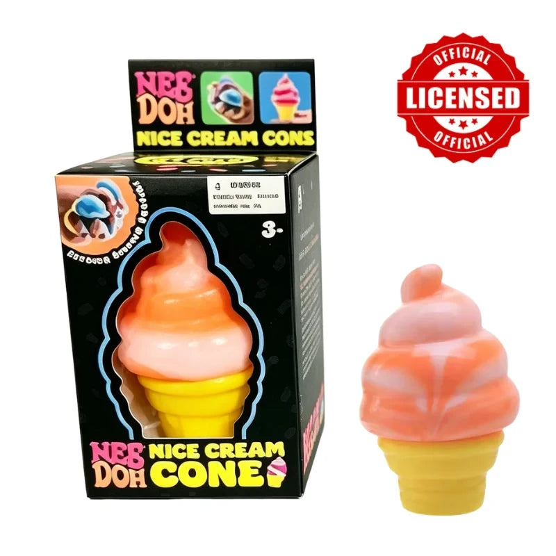 NeeDoh Ice Cream Nice Cream Cones Squishy Sensory Toy