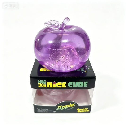 NeeDoh Nice Cube Apple Squishy Sensory Squeeze Toy