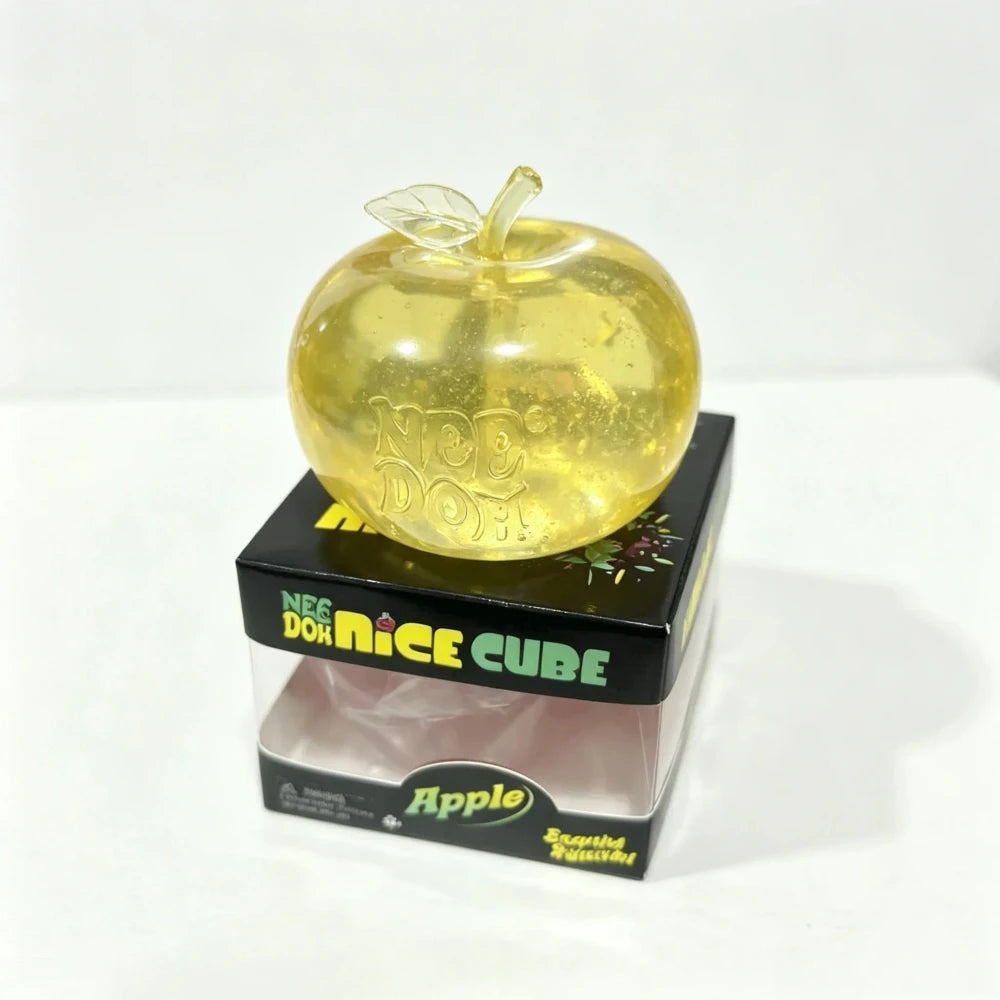 NeeDoh Nice Cube Apple Squishy Sensory Squeeze Toy