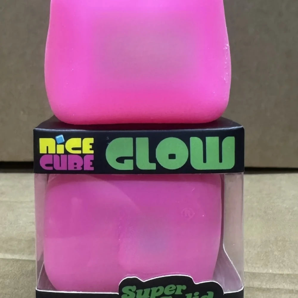 NeeDoh Glow Cube Squishy Stress Relief Toy