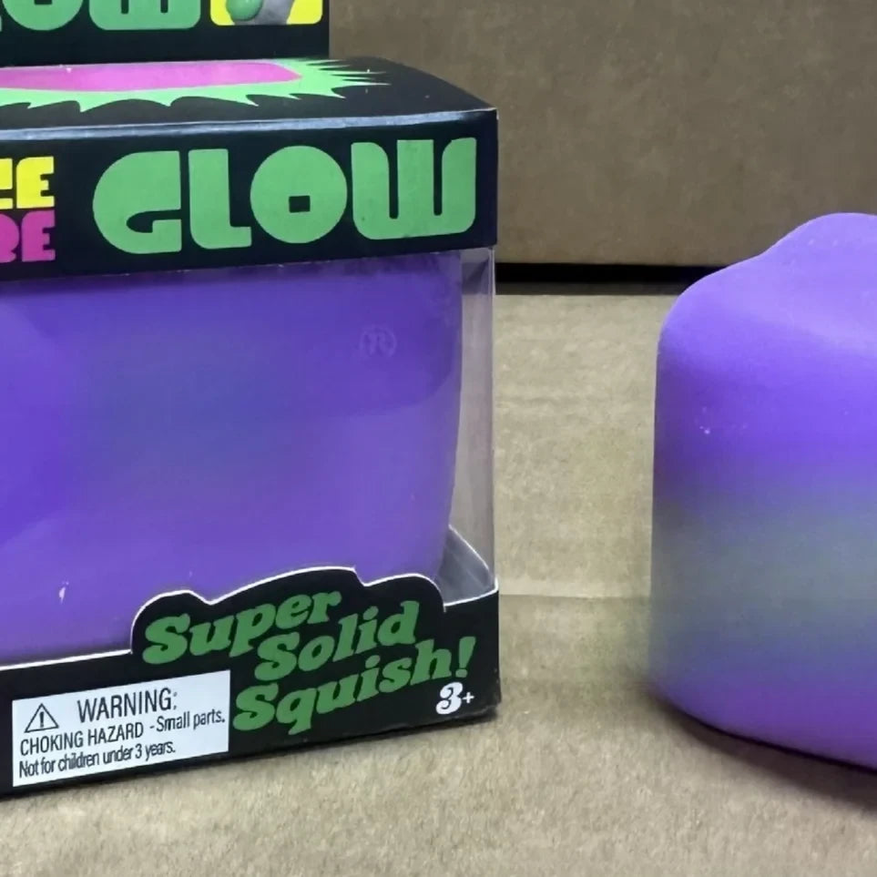 NeeDoh Glow Cube Squishy Stress Relief Toy