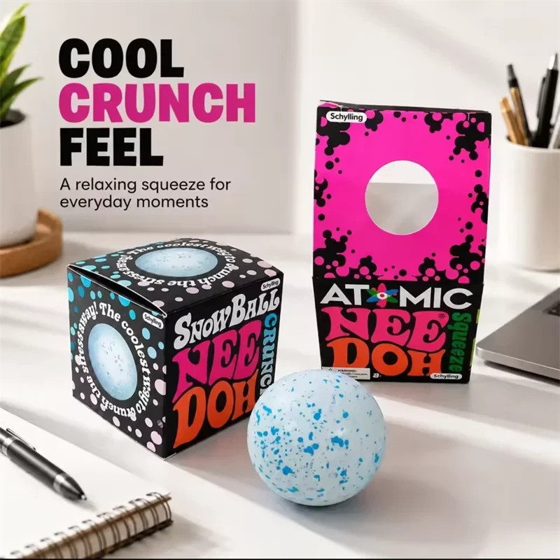 NeeDoh Snow Ball Crunch Squishy Fidget Toy
