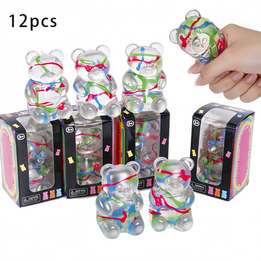 Hand-Painted Stress-Relief Squishy Gummy Bear