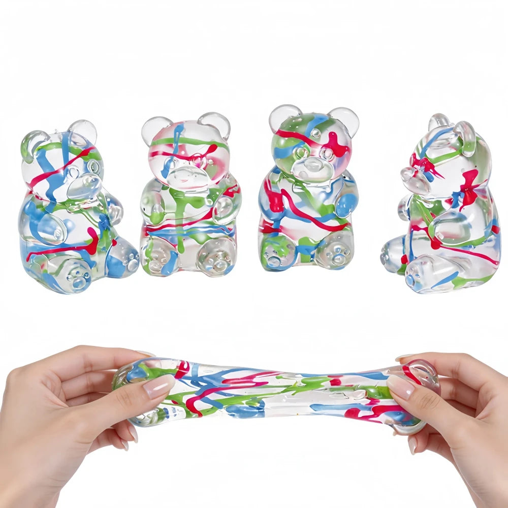 Hand-Painted Stress-Relief Squishy Gummy Bear