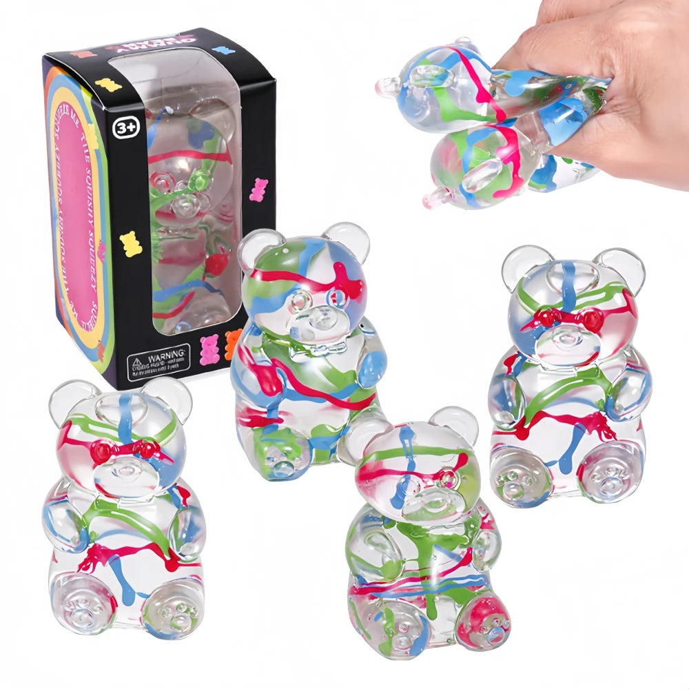 Hand-Painted Stress-Relief Squishy Gummy Bear