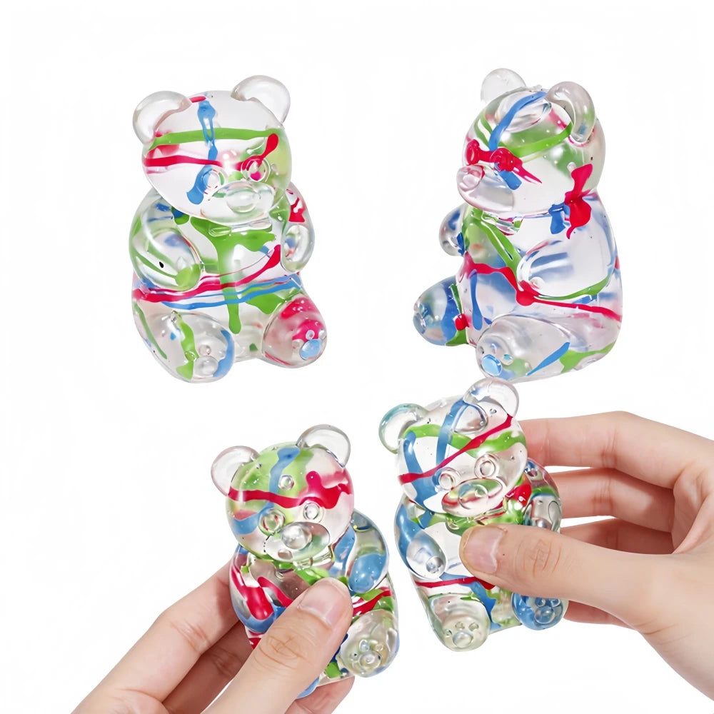 Hand-Painted Stress-Relief Squishy Gummy Bear