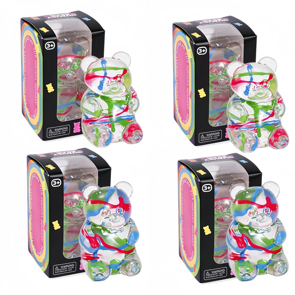 Hand-Painted Stress-Relief Squishy Gummy Bear