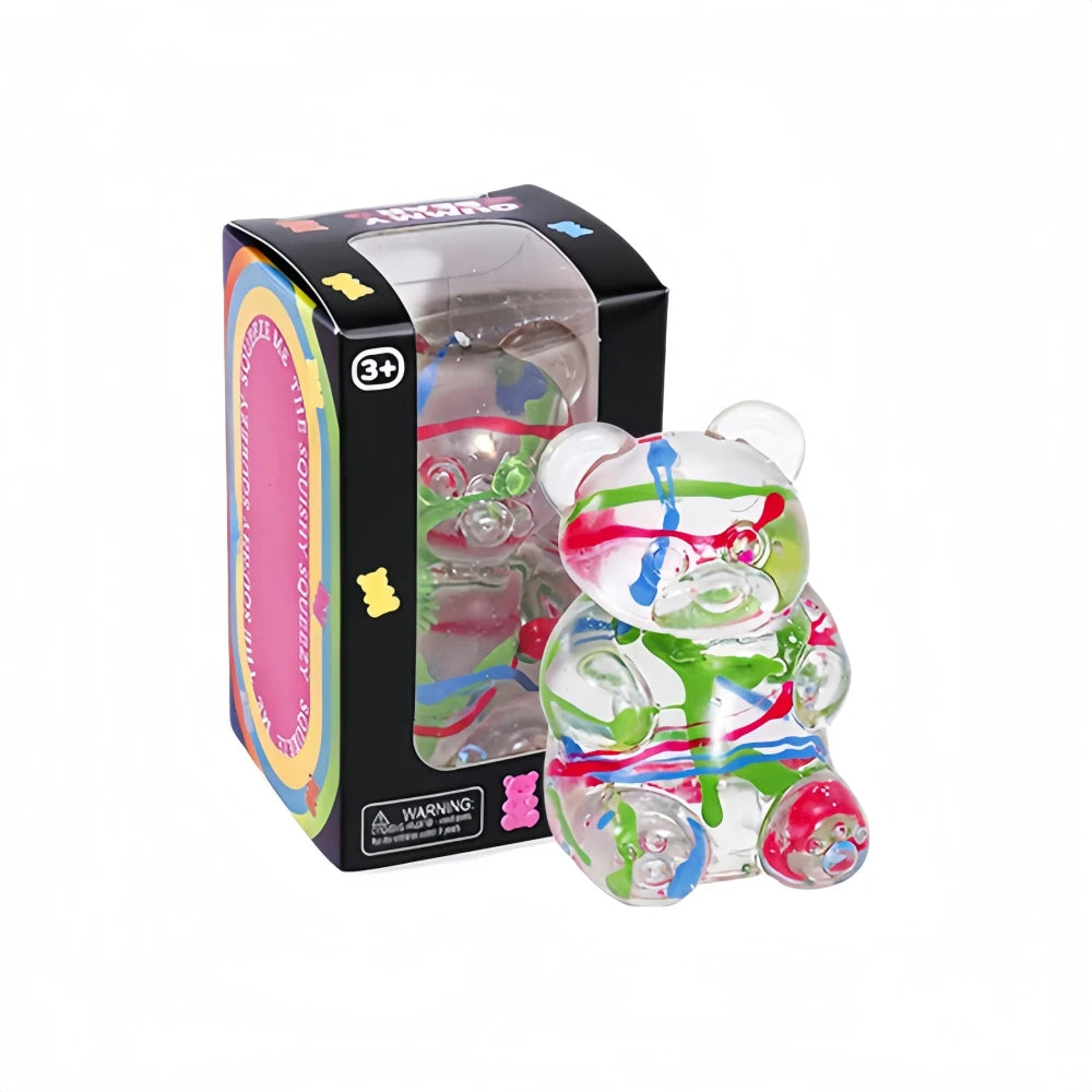 Hand-Painted Stress-Relief Squishy Gummy Bear