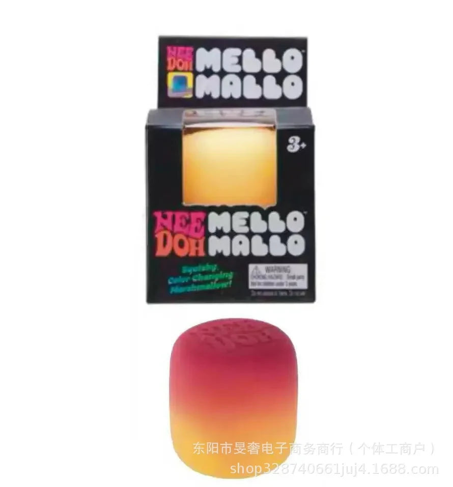 NeeDoh Mello Mallo Color Changing Slow Rising Marshmallow Squishy Fidget Toy