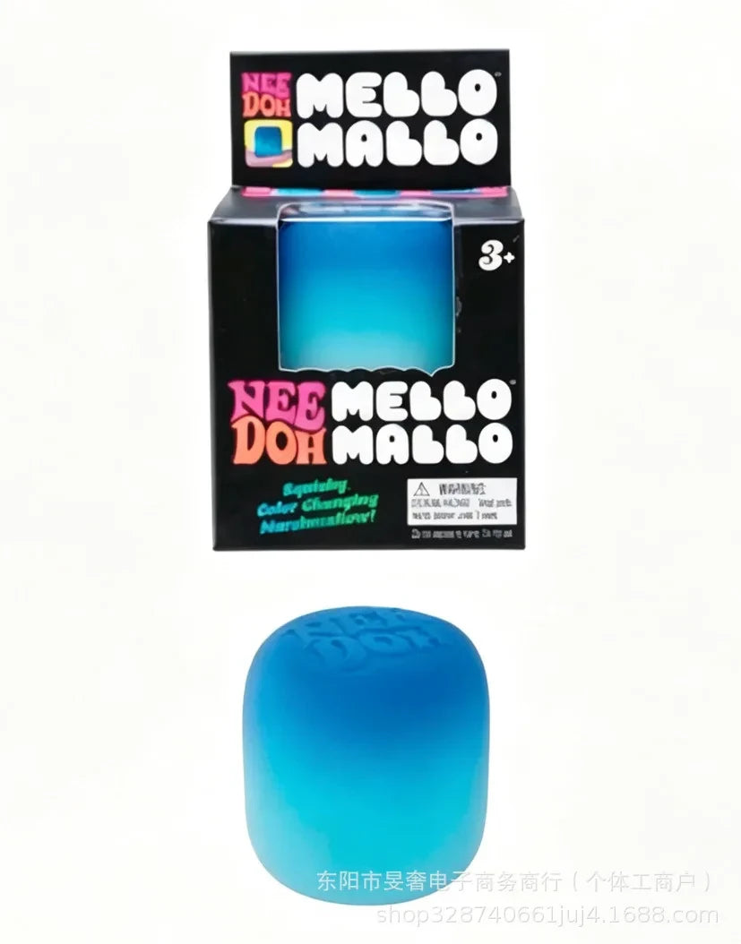 NeeDoh Mello Mallo Color Changing Slow Rising Marshmallow Squishy Fidget Toy