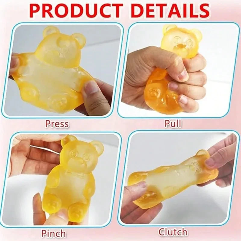 NeeDoh Soft Gummy Bear Squishy Fidget Squeeze Toy