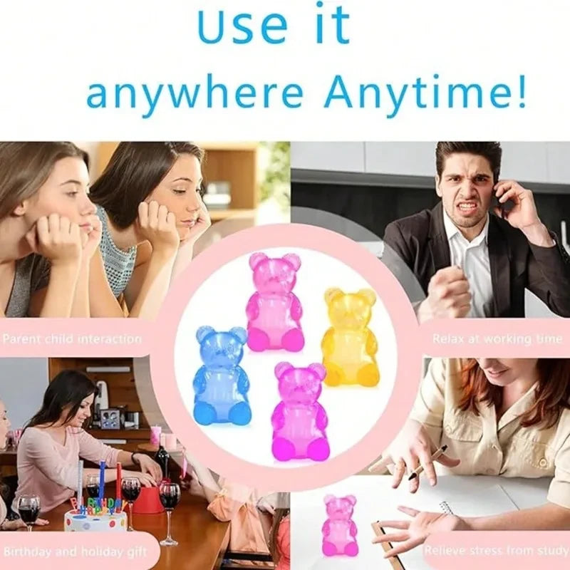 NeeDoh Soft Gummy Bear Squishy Fidget Squeeze Toy
