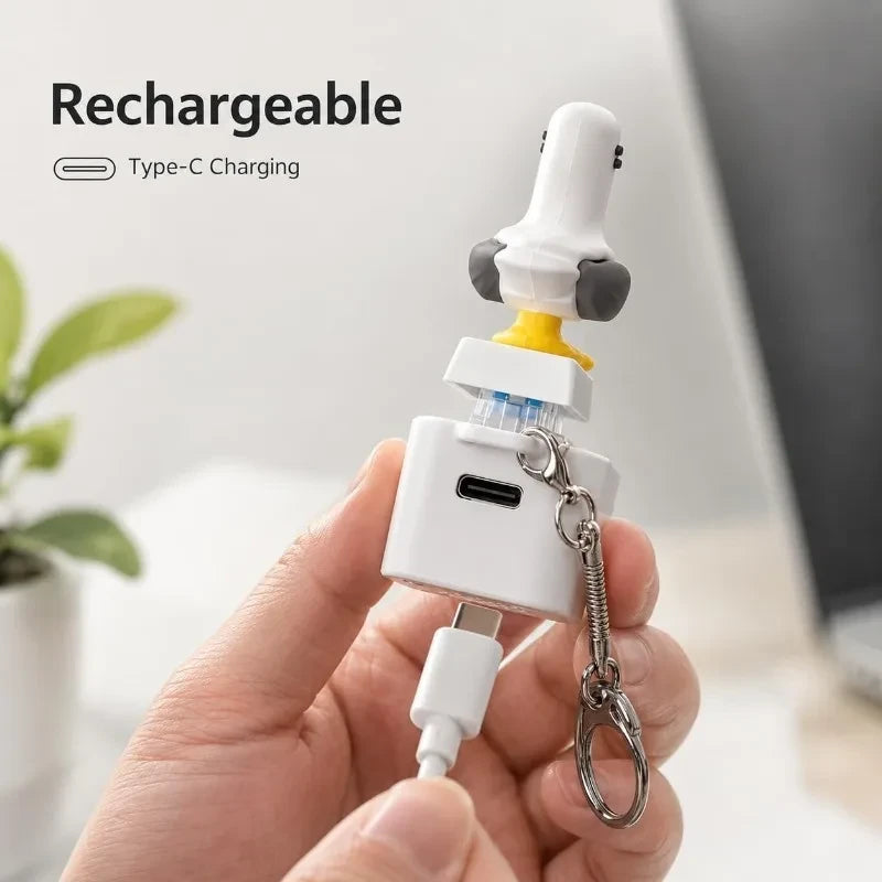 Clicky Keyboard Fidget Keychain - Lizard & Seagull