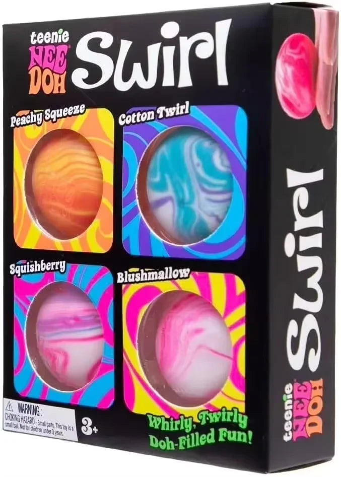 NeeDoh Nice Ice Baby Swirl Squishy Stress Relief Sensory Cube