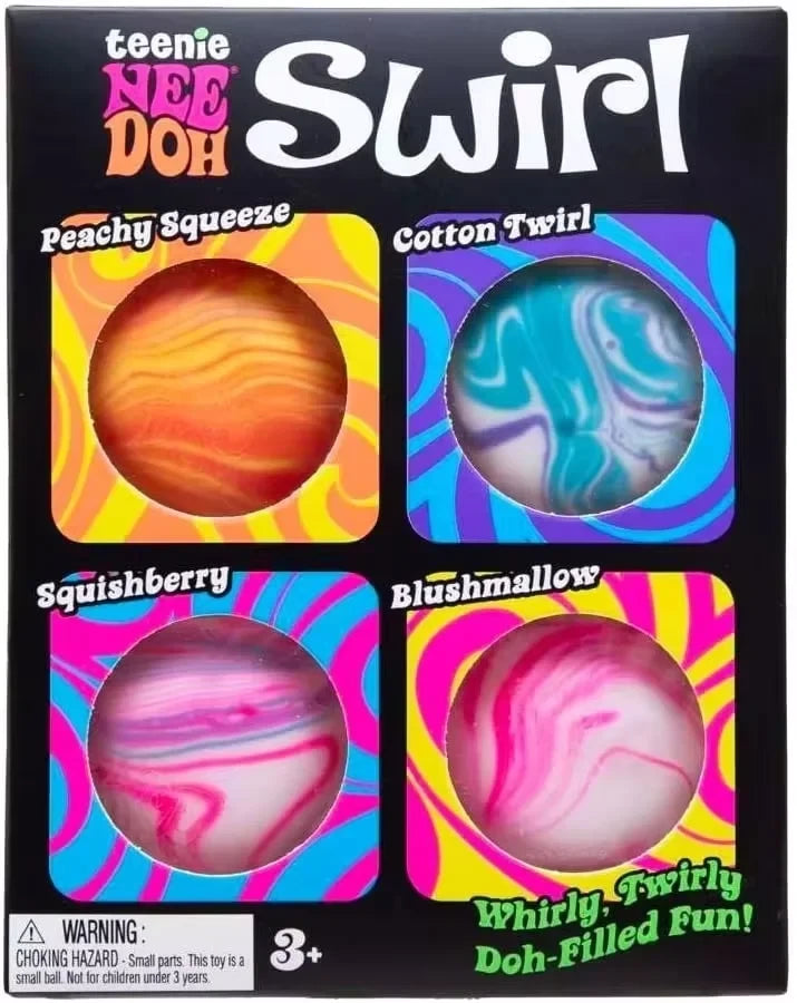 NeeDoh Nice Ice Baby Swirl Squishy Stress Relief Sensory Cube
