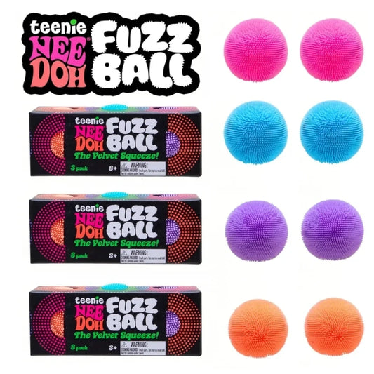 NeeDoh Teenie Mini Fuzz Ball Squishy Stress Toy