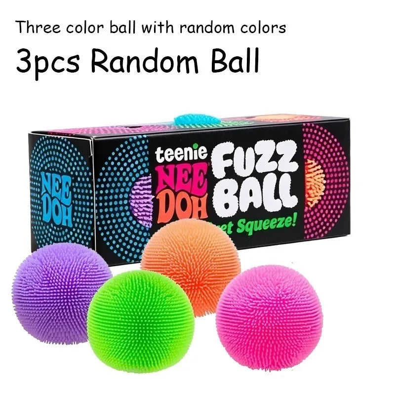 NeeDoh Teenie Mini Fuzz Ball Squishy Stress Toy
