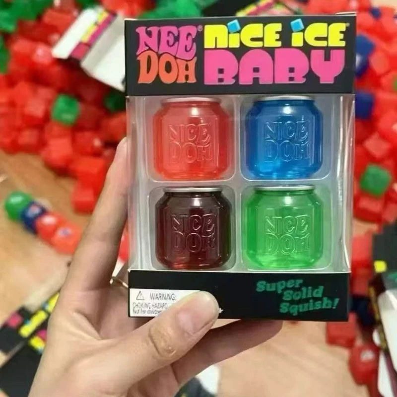 NeeDoh Nice Ice Baby Mini Can Squishy Squeeze Toy