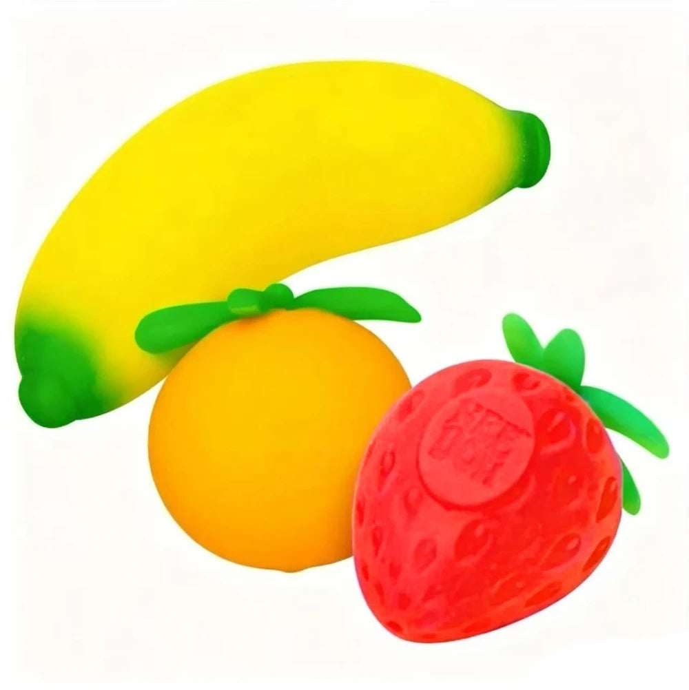 NeeDoh Groovy Fruit Squishy Sensory Stress Relief Toy