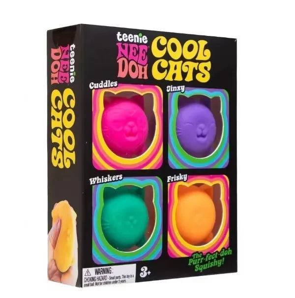 NeeDoh Nice Ice Baby / Teenie Cool Cats Squishy Cube Fidget Toy