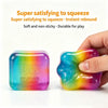 NeeDoh Nice Cube Rainbow Squishy Fidget Toy