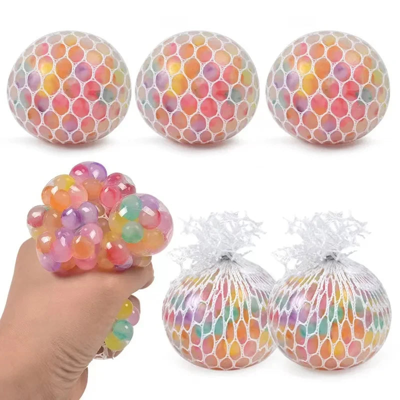 Colorful Grape Ball Squishy Fidget Toy