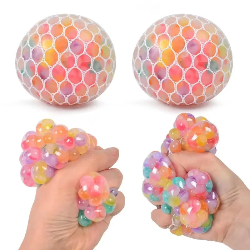 Colorful Grape Ball Squishy Fidget Toy