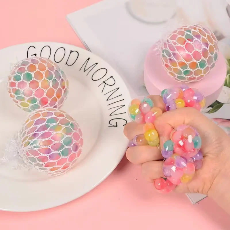 Colorful Grape Ball Squishy Fidget Toy