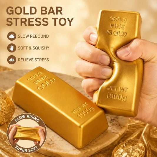 Gold Butter Stick Squishy Fidget Toy