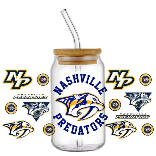 Nashville Predators NHL Hockey Glass Wrap Transfer Sticker