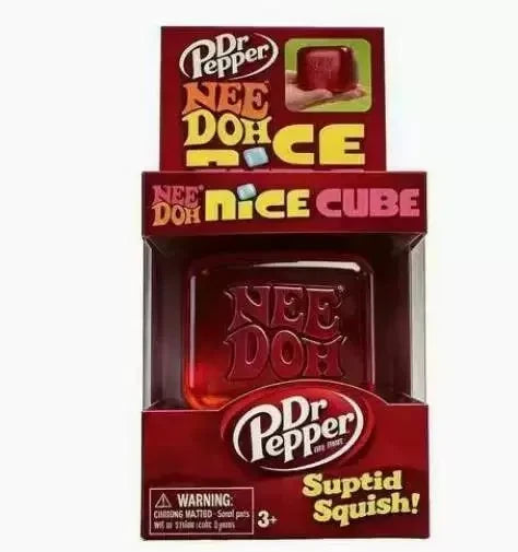 NeeDoh Squishy Sodas Fidget Cube - Dr. Pepper, Sprite, Pepsi, Fanta