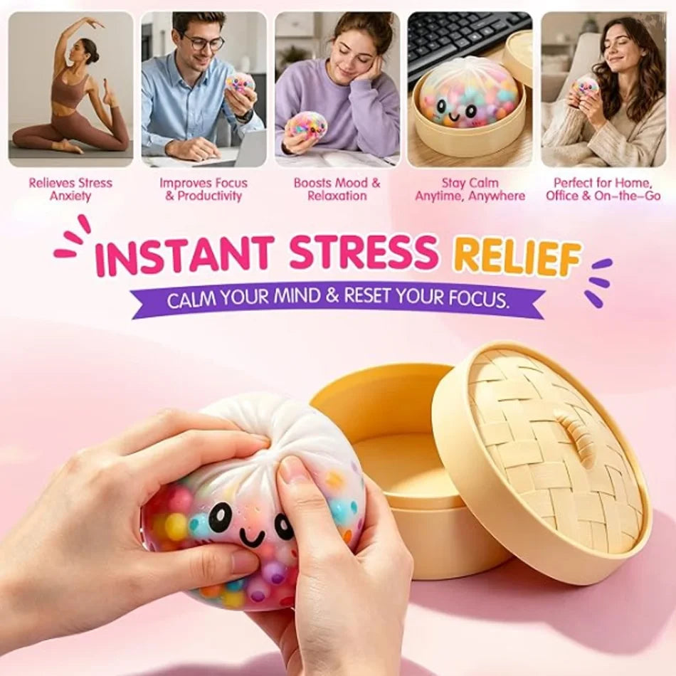 Rainbow Dumpling Squishy Sensory Toy
