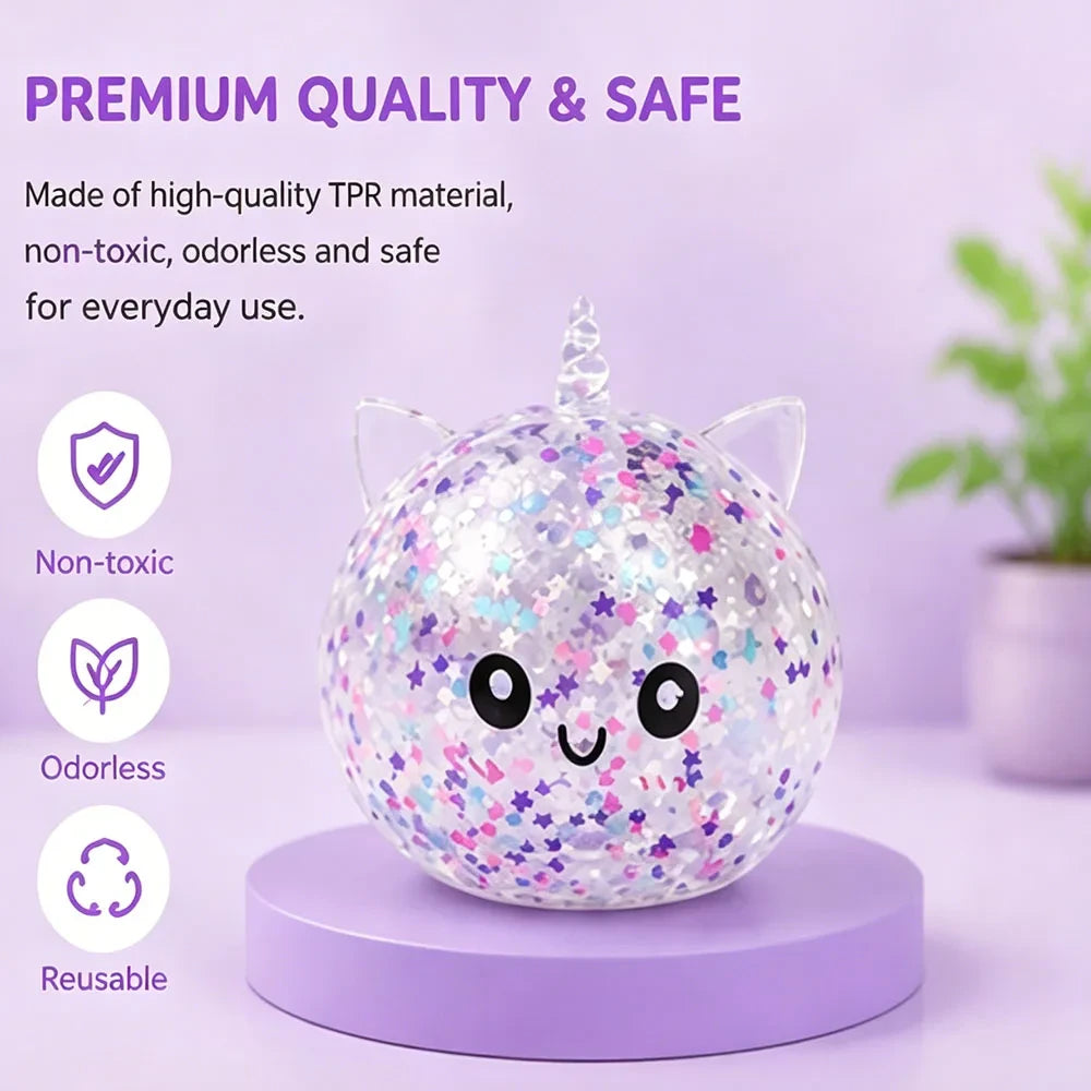 Unicorn Bao Bun Dumpling Squishy Fidget Toy