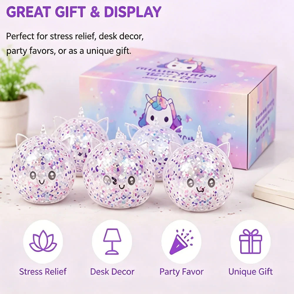 Unicorn Bao Bun Dumpling Squishy Fidget Toy