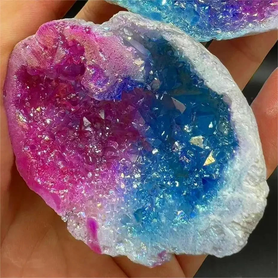 Natural Pink & Blue Agate Crystal