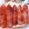 Hematoid Quartz Red Fire Crystal Tower