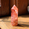 Hematoid Quartz Red Fire Crystal Tower