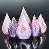 Pink Agate Water Drop Crystal