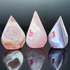 Pink Agate Water Drop Crystal