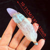 Natural Amethyst & Crazy Lace Agate Carved Crystal Feather Sculpture