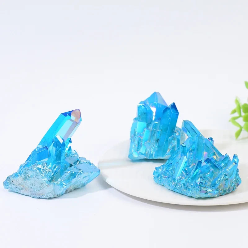 Sky Blue Quartz Natural Stone Crystal Cluster
