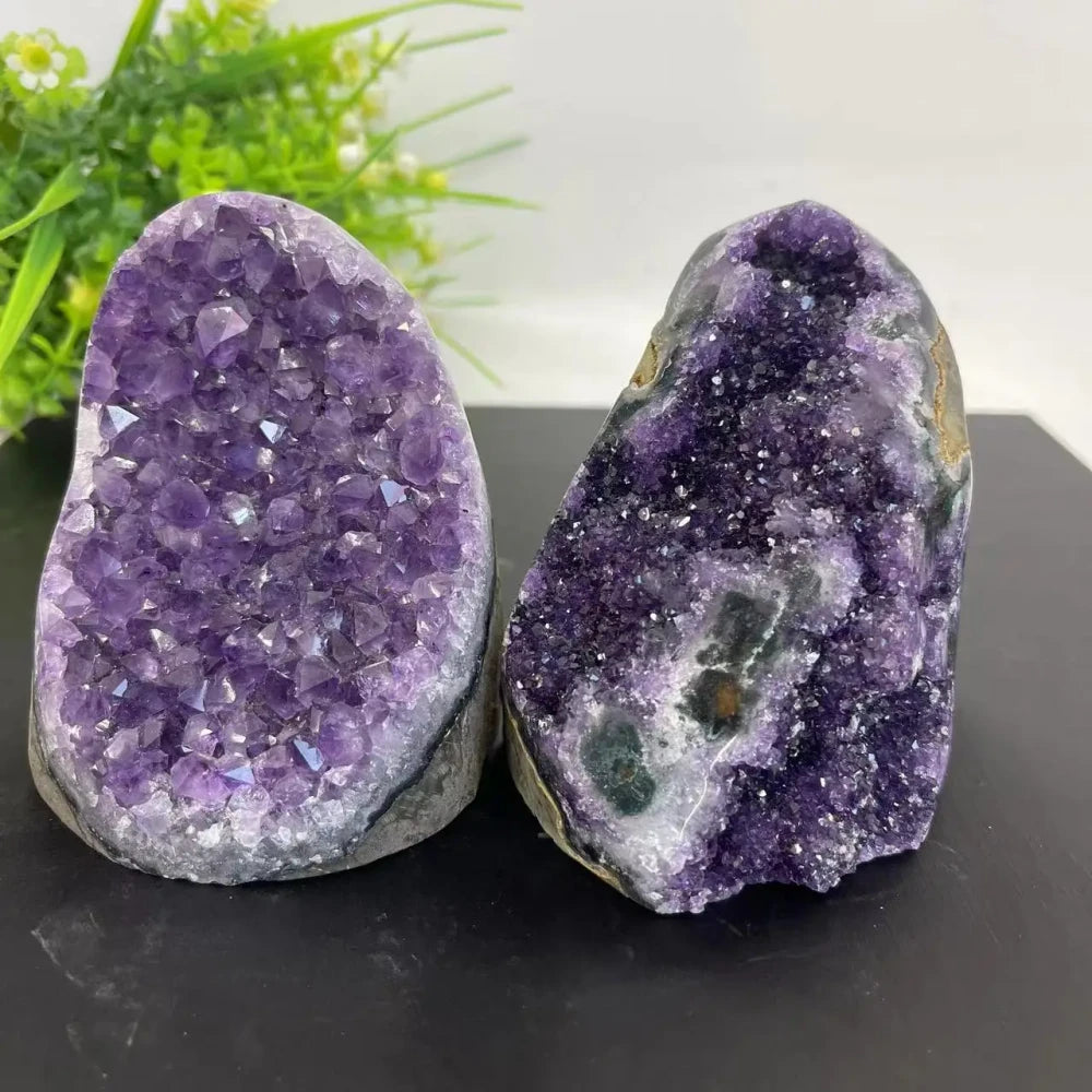 Raw Amethyst Crystal Cluster Geode