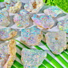 Raw Aura White Agate Crystal